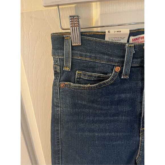 Levi’s Signature Heritage High Rise Straight Stretch Jeans sz 2 NWT - Picture 7 of 10